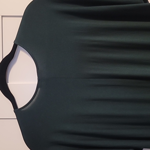 Universal Standard Teresa Dress Small Green Liquid Jersey V-Neck Kaftan Lounge - Picture 7 of 10